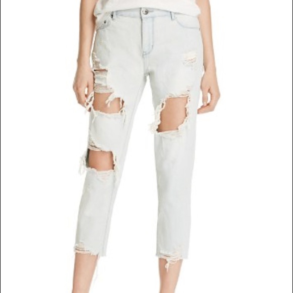 New! Pistola destroyed boyfriend jeans size 29